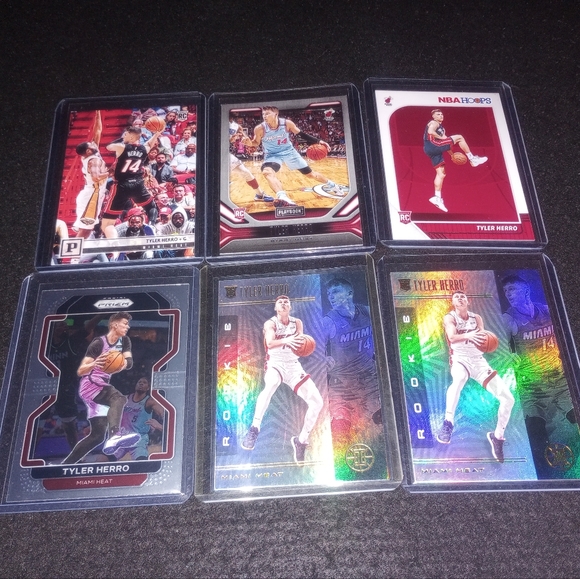 NBA Other - Tyler Herro 6 card Rookie Lot Miami Heat Panini